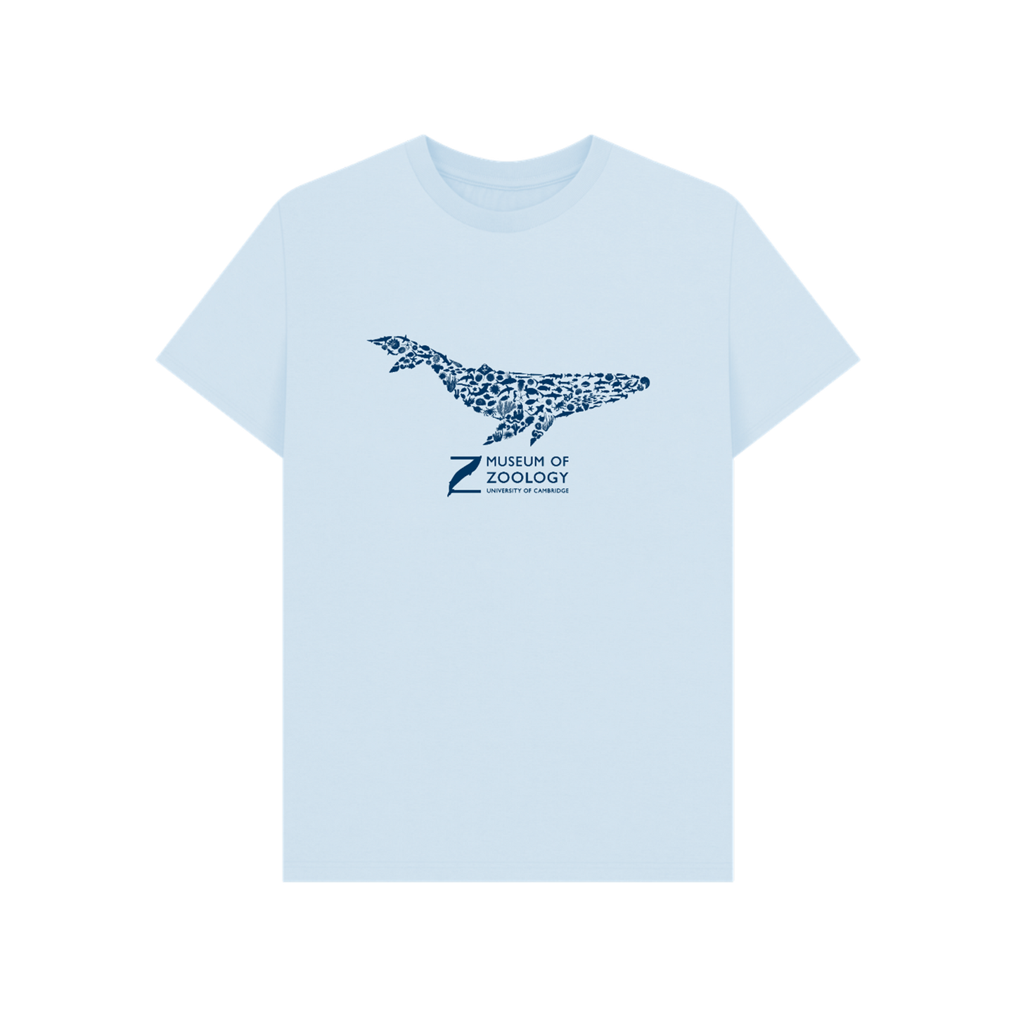 Whale Collage on Sky Blue - T-shirt