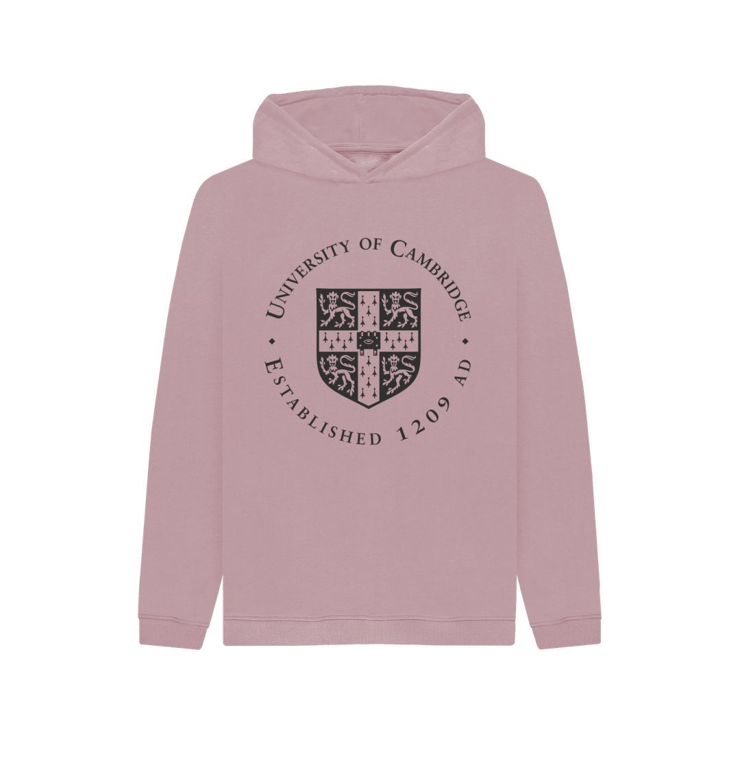 Mauve Kids University of Cambridge Hoodie, Large Shield