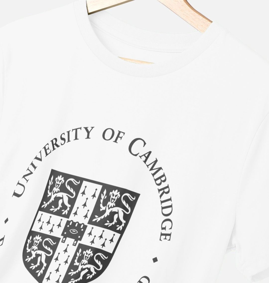 Men's University of Cambridge Crew Neck Tee, Large shield