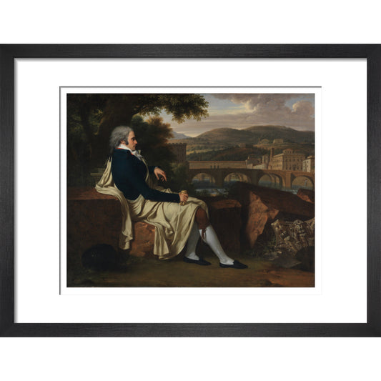 Joseph Allen Smith Contemplating Florence Across the Arno - Art print