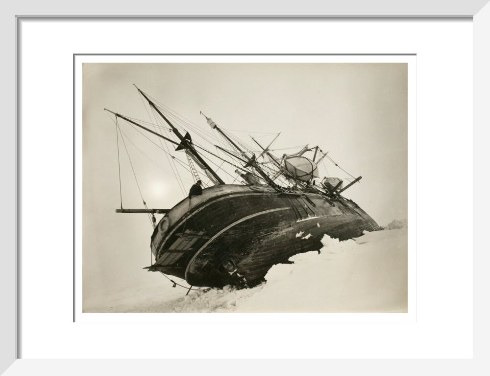 "Endurance" caught in a pressure crack, October, 1915