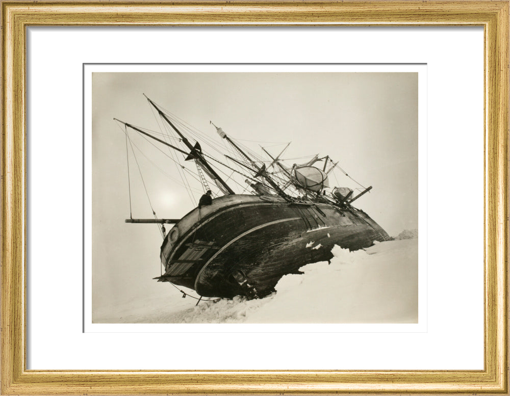 "Endurance" caught in a pressure crack, October, 1915