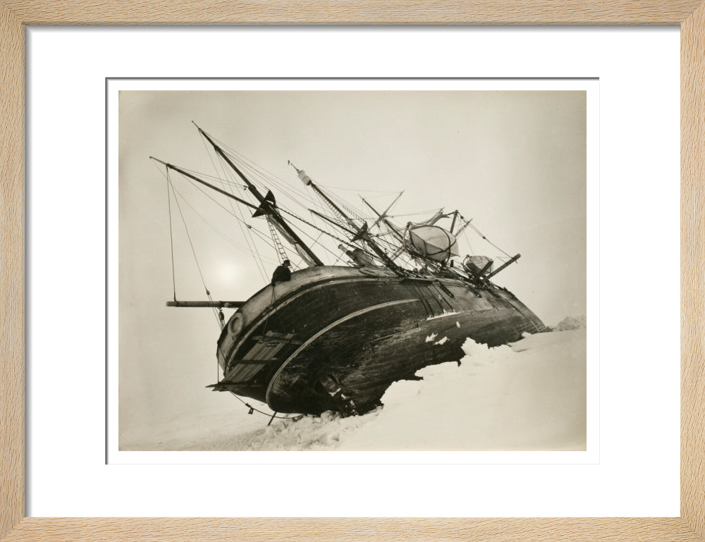 "Endurance" caught in a pressure crack, October, 1915