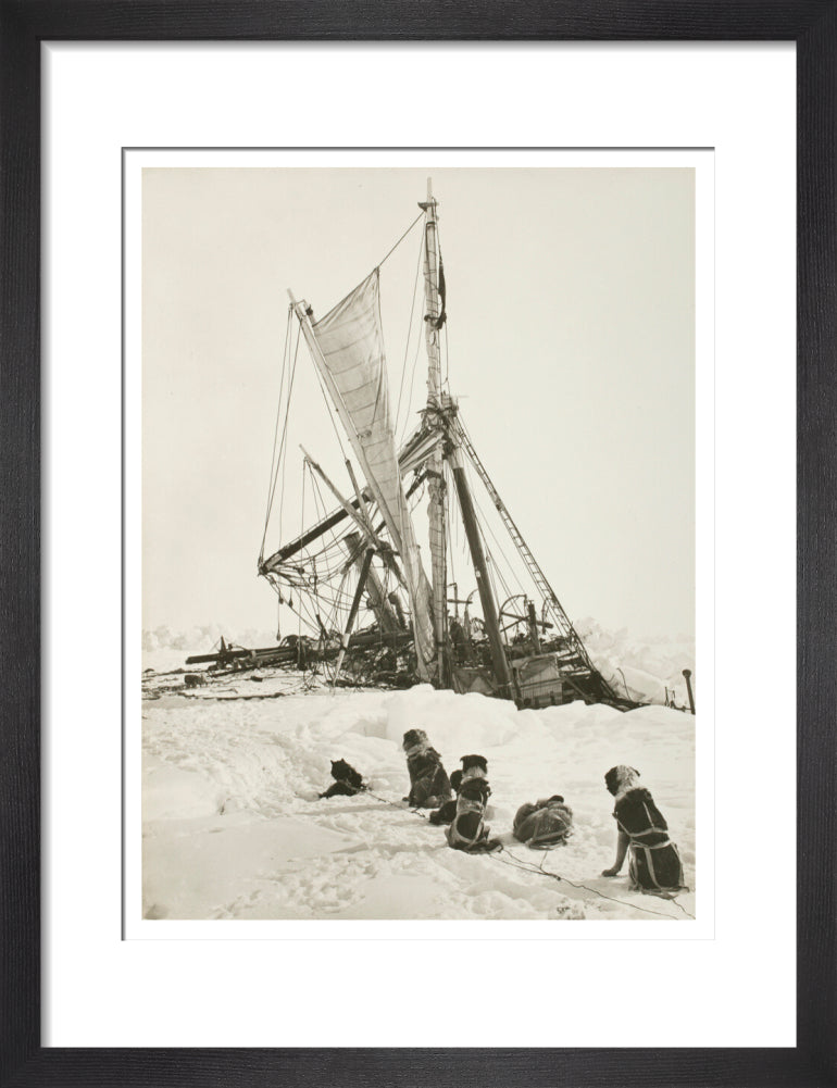"Endurance" crushed by the ice and sinking