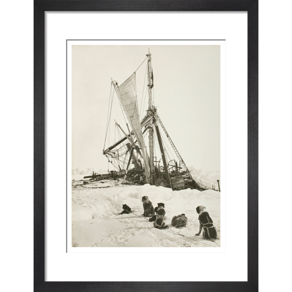 "Endurance" crushed by the ice and sinking