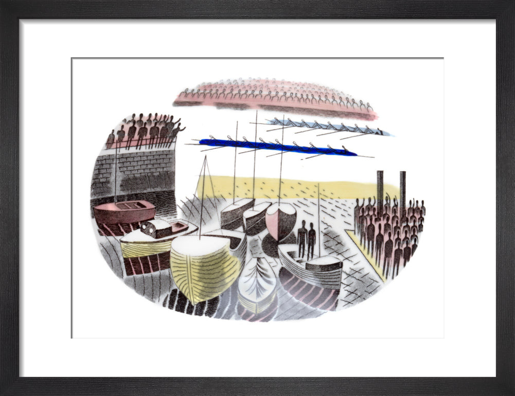 The Two Boats on Boat Race Day - Art print