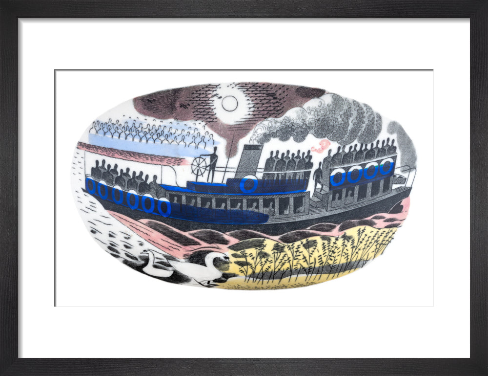Steam Boat on Boat Race Day - Art print