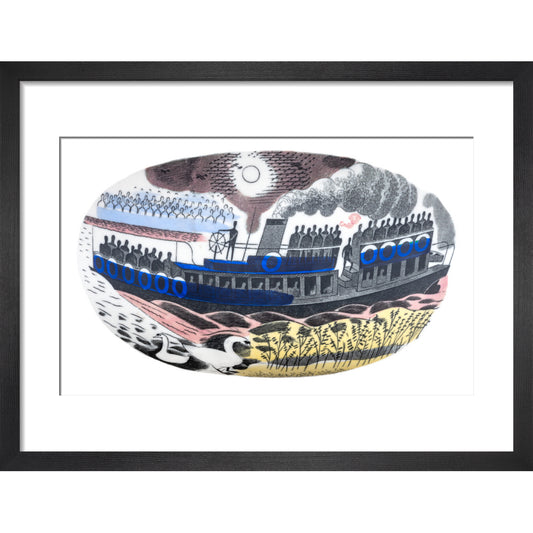 Steam Boat on Boat Race Day - Art print