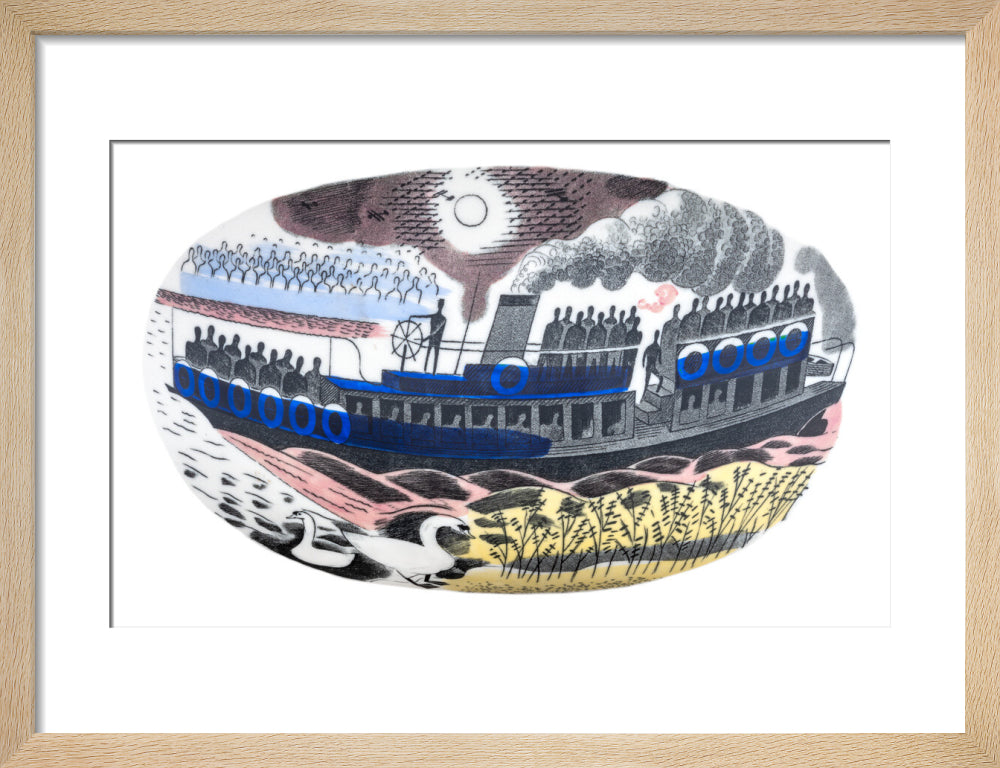 Steam Boat on Boat Race Day - Art print