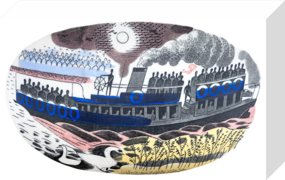 Steam Boat on Boat Race Day - Art print