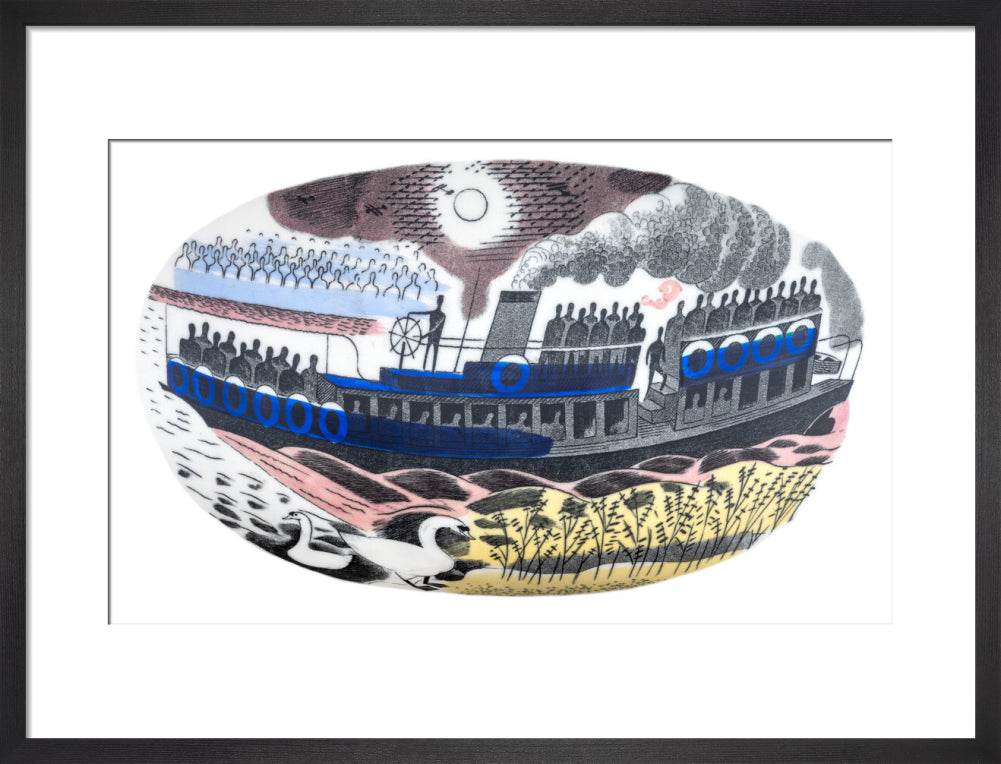 Steam Boat on Boat Race Day - Art print
