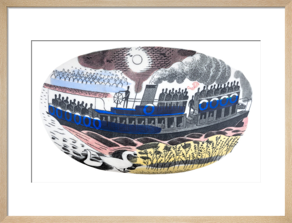 Steam Boat on Boat Race Day - Art print