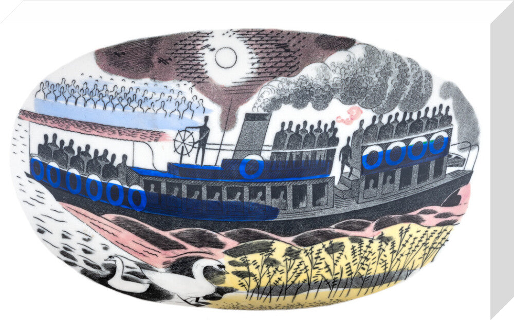 Steam Boat on Boat Race Day - Art print