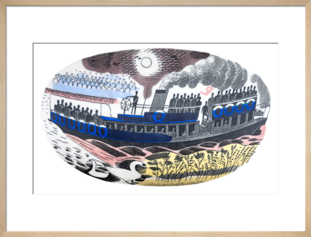 Steam Boat on Boat Race Day - Art print