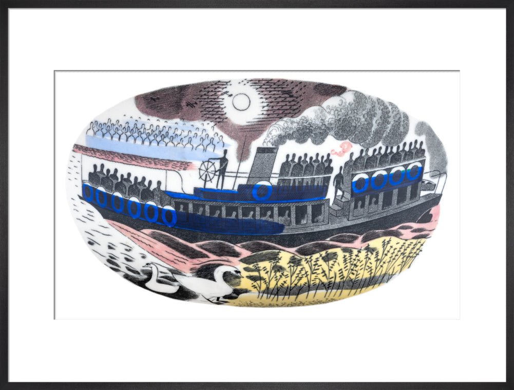 Steam Boat on Boat Race Day - Art print