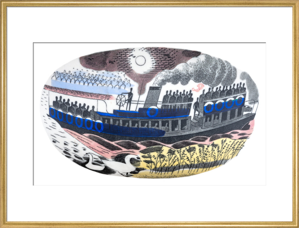 Steam Boat on Boat Race Day - Art print