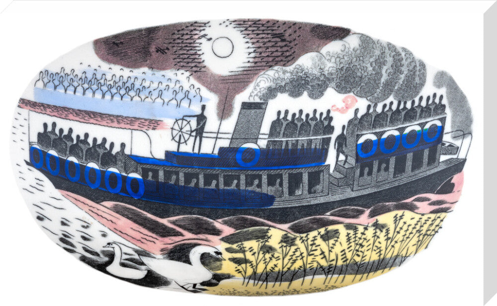 Steam Boat on Boat Race Day - Art print