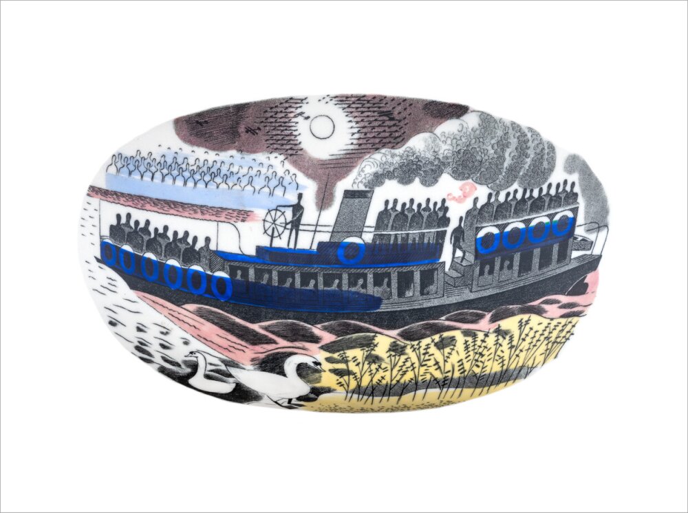 Steam Boat on Boat Race Day - Art print