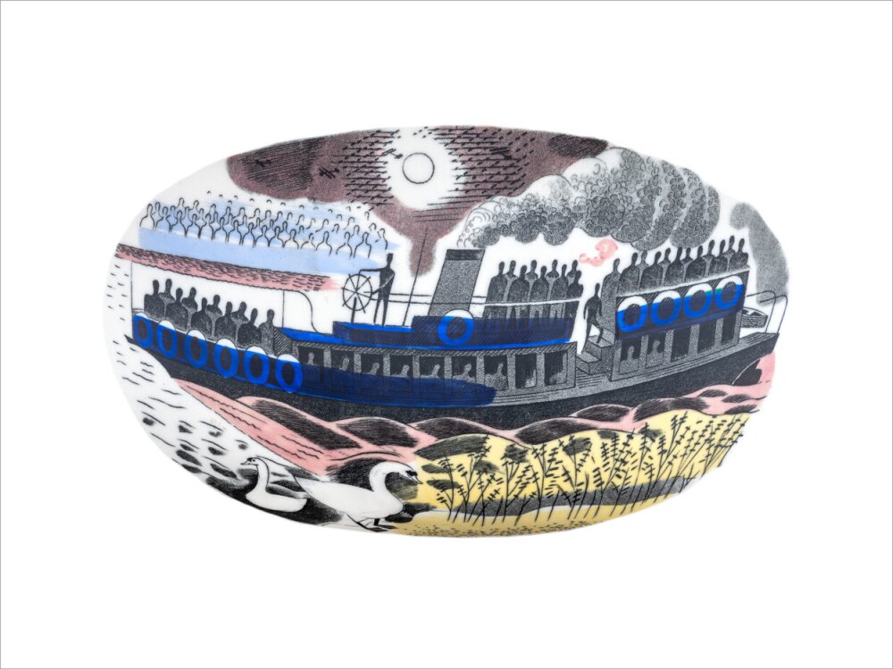 Steam Boat on Boat Race Day - Art print