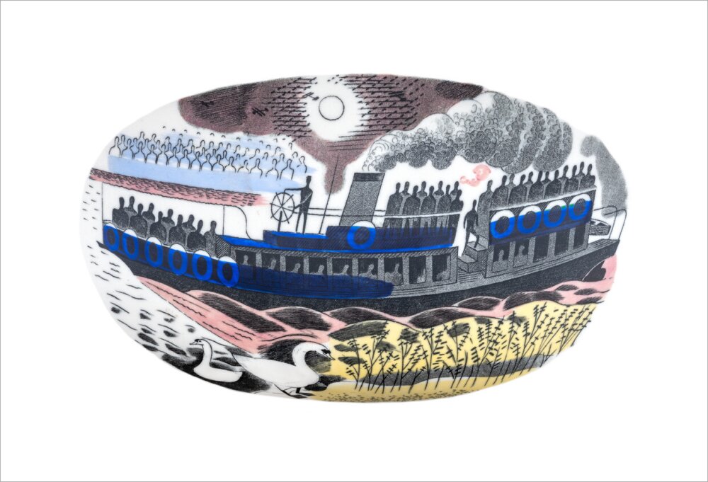 Steam Boat on Boat Race Day - Art print