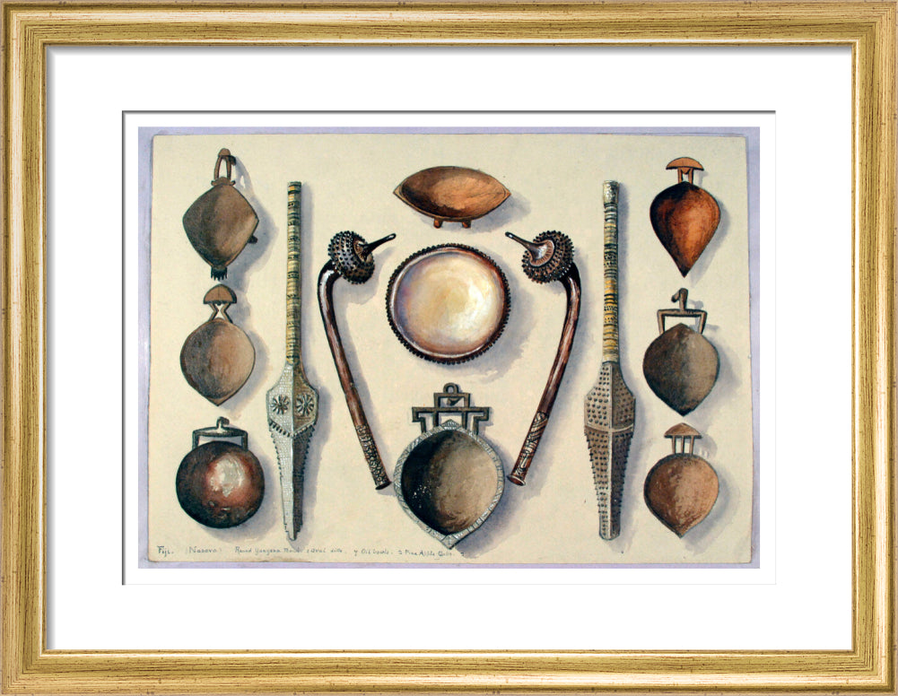 Bowls with four clubs - Art print