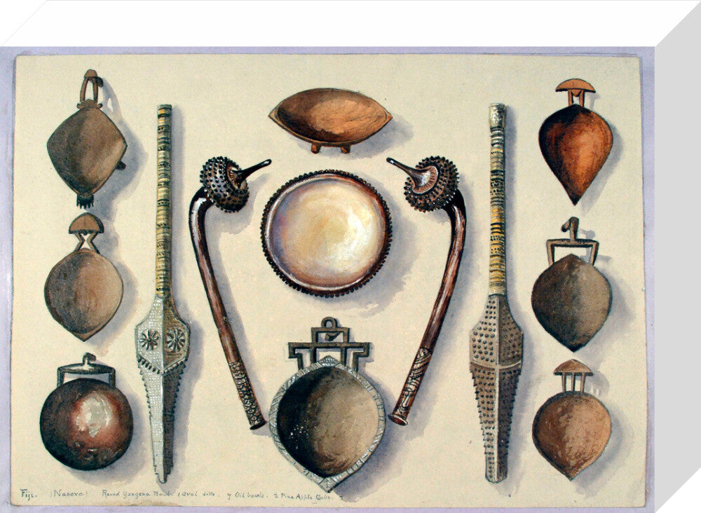 Bowls with four clubs - Art print