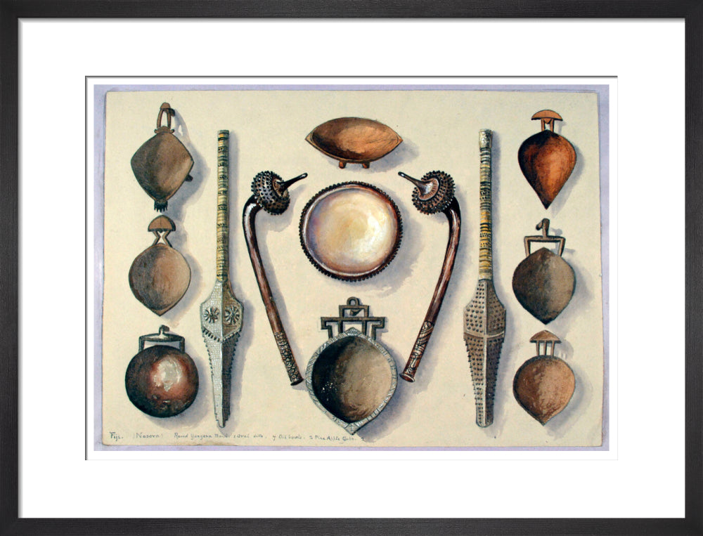 Bowls with four clubs - Art print