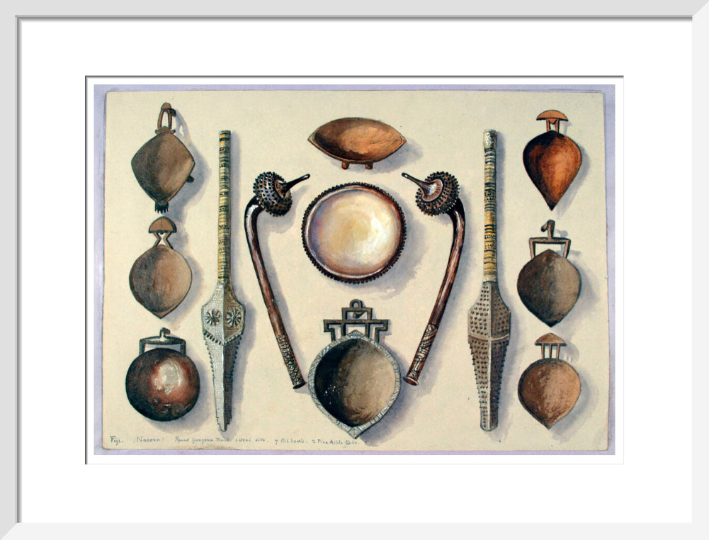 Bowls with four clubs - Art print