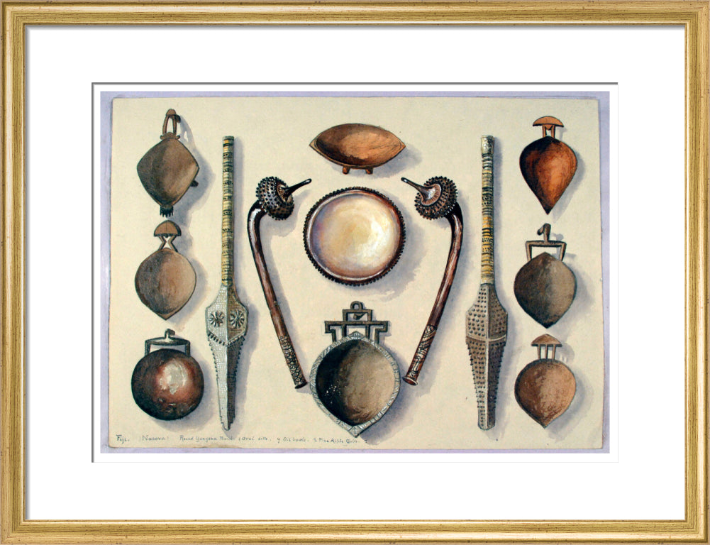 Bowls with four clubs - Art print