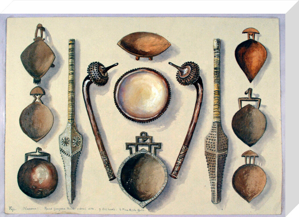 Bowls with four clubs - Art print