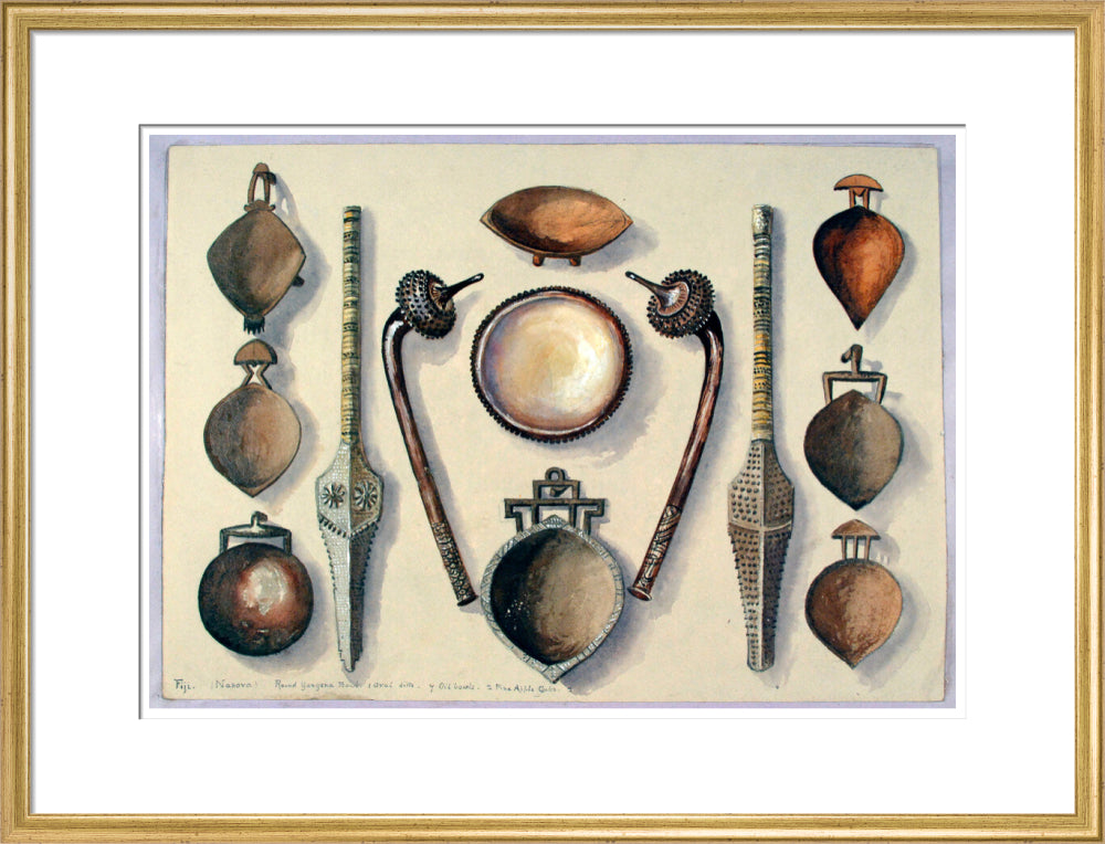 Bowls with four clubs - Art print