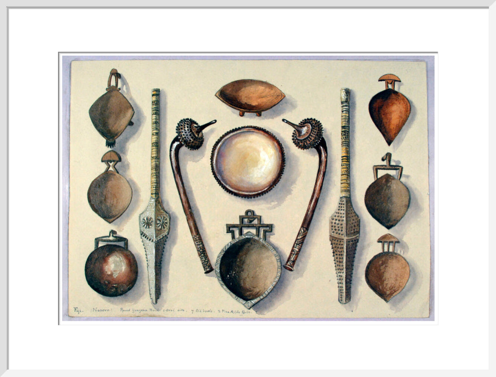 Bowls with four clubs - Art print