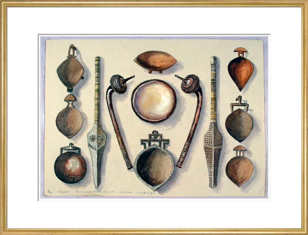 Bowls with four clubs - Art print