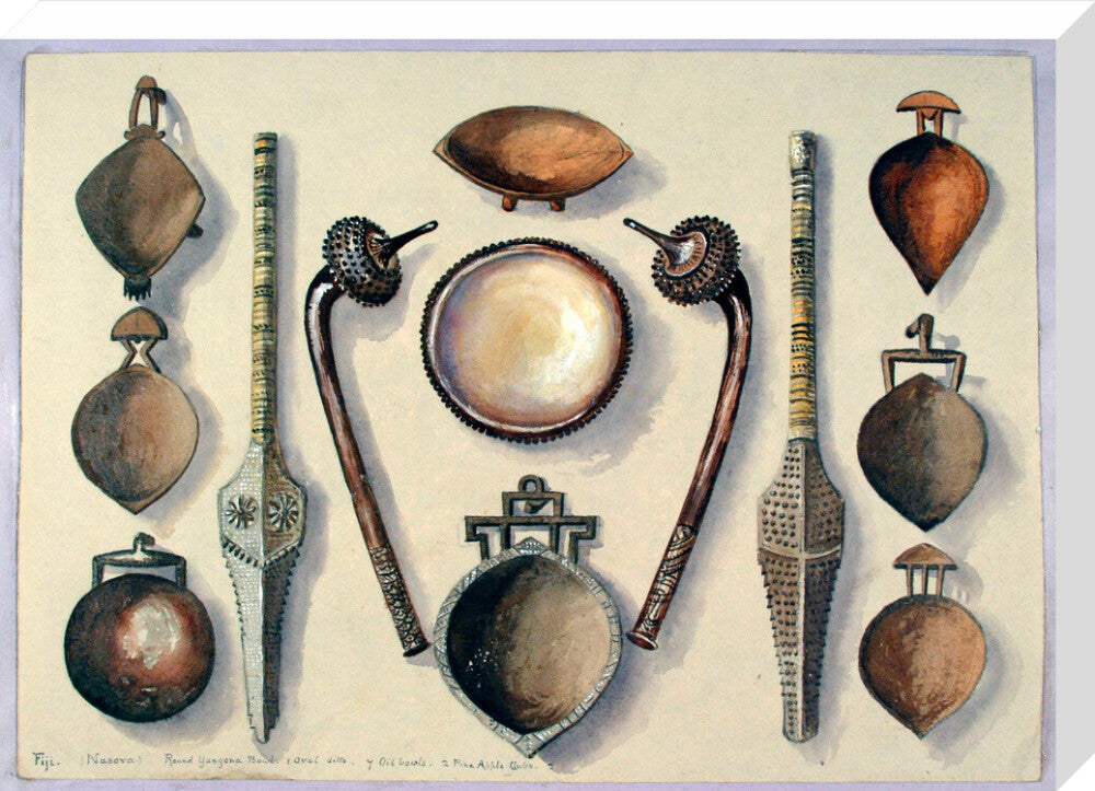 Bowls with four clubs - Art print