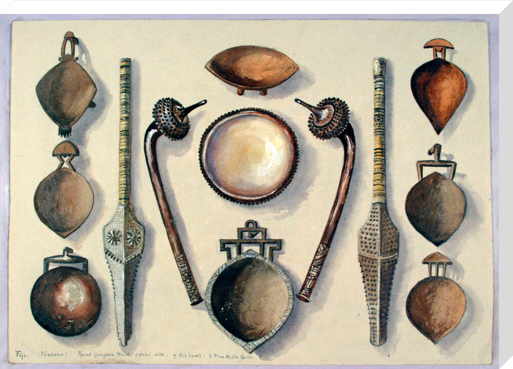 Bowls with four clubs - Art print