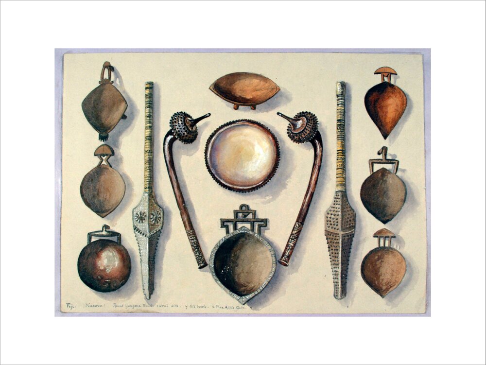 Bowls with four clubs - Art print