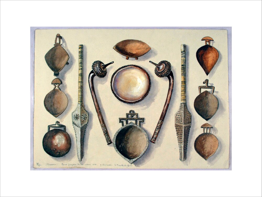 Bowls with four clubs - Art print