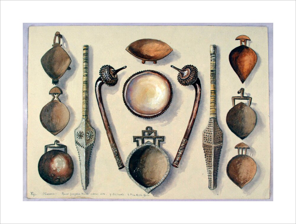 Bowls with four clubs - Art print