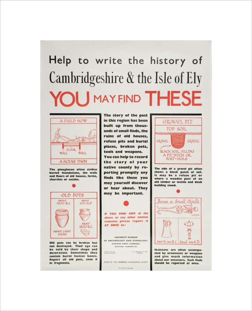 Cambridge and Ely Information poster - Art print