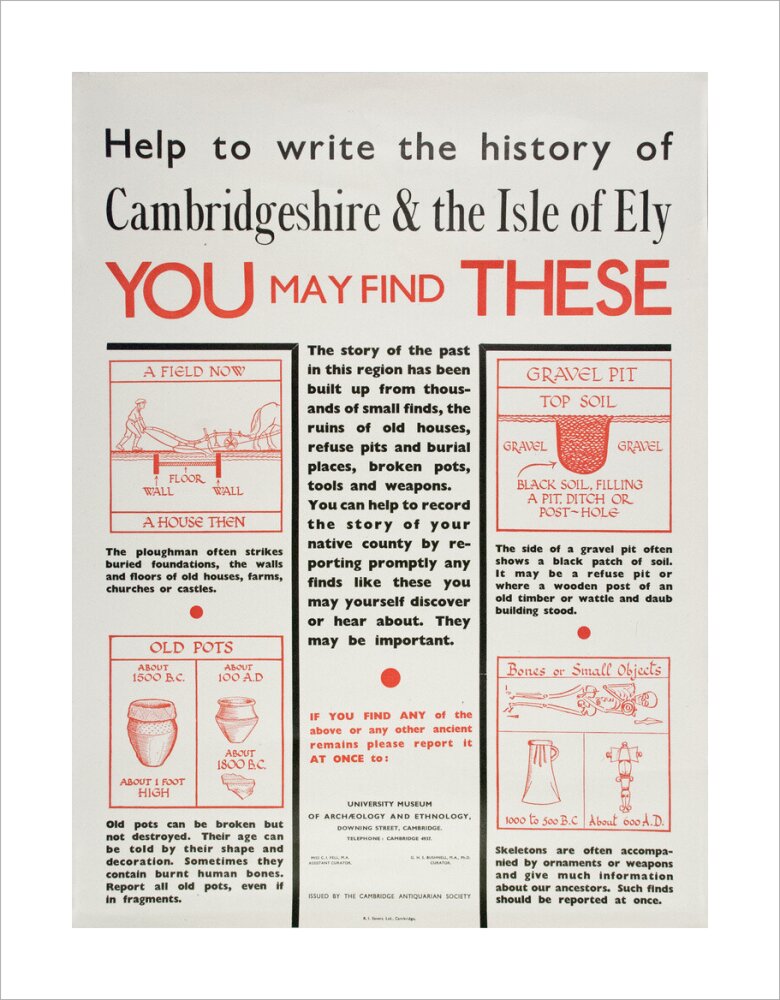 Cambridge and Ely Information poster - Art print