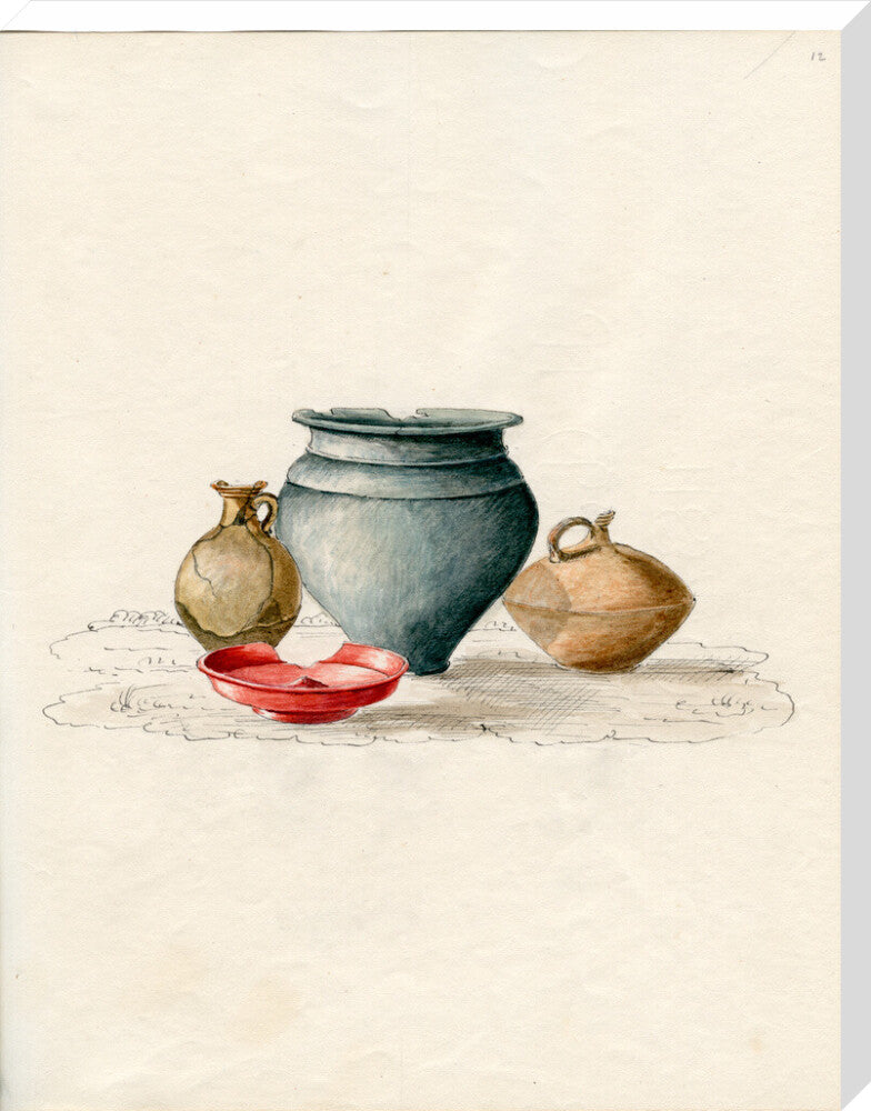 Pottery excavated from Litlington Roman cemetery