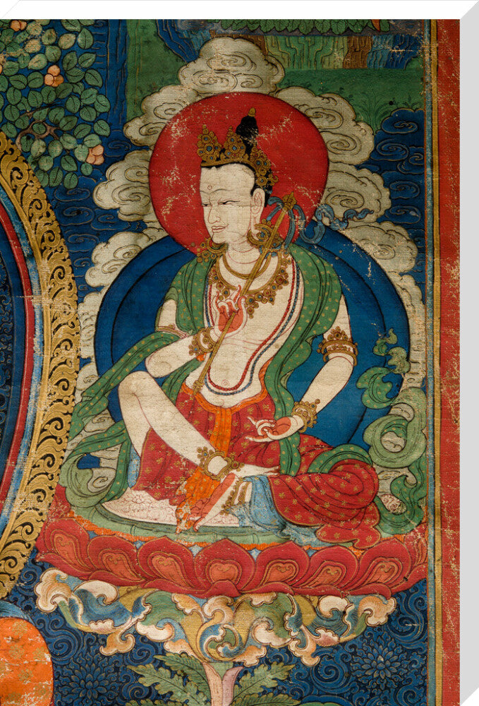 Thangka of Buddha preaching the dharma - Art print