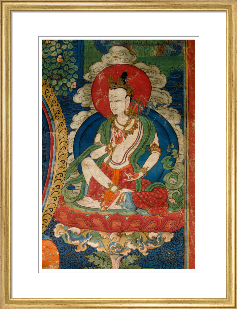 Thangka of Buddha preaching the dharma - Art print