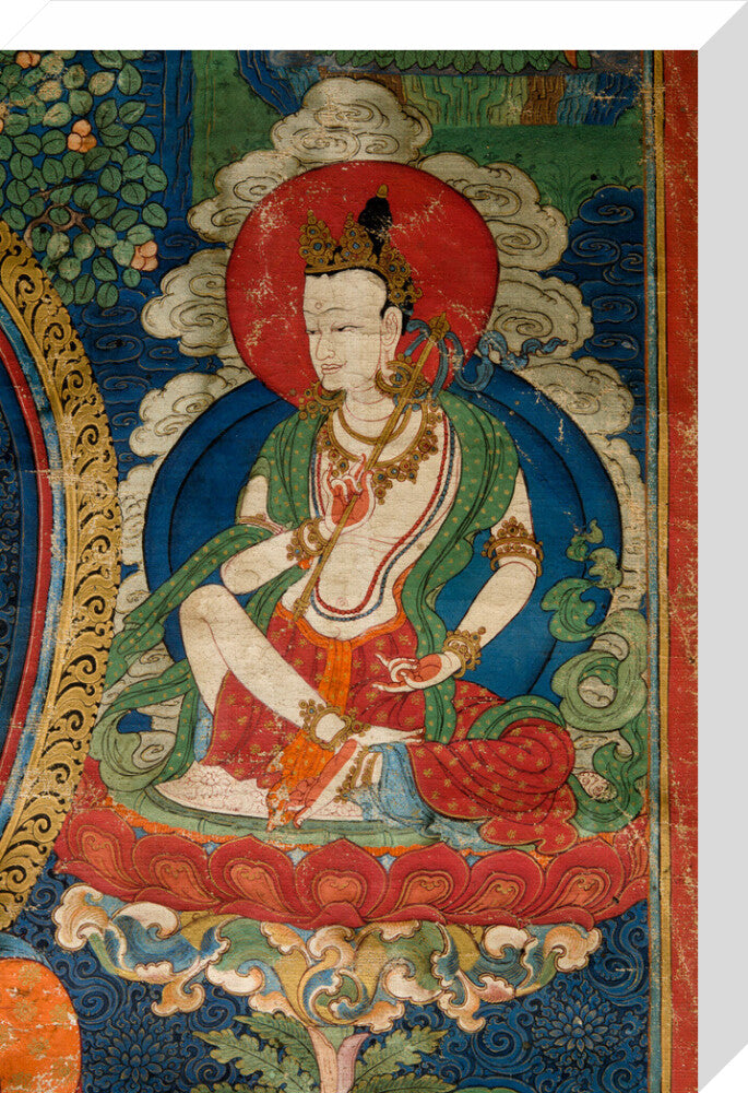 Thangka of Buddha preaching the dharma - Art print