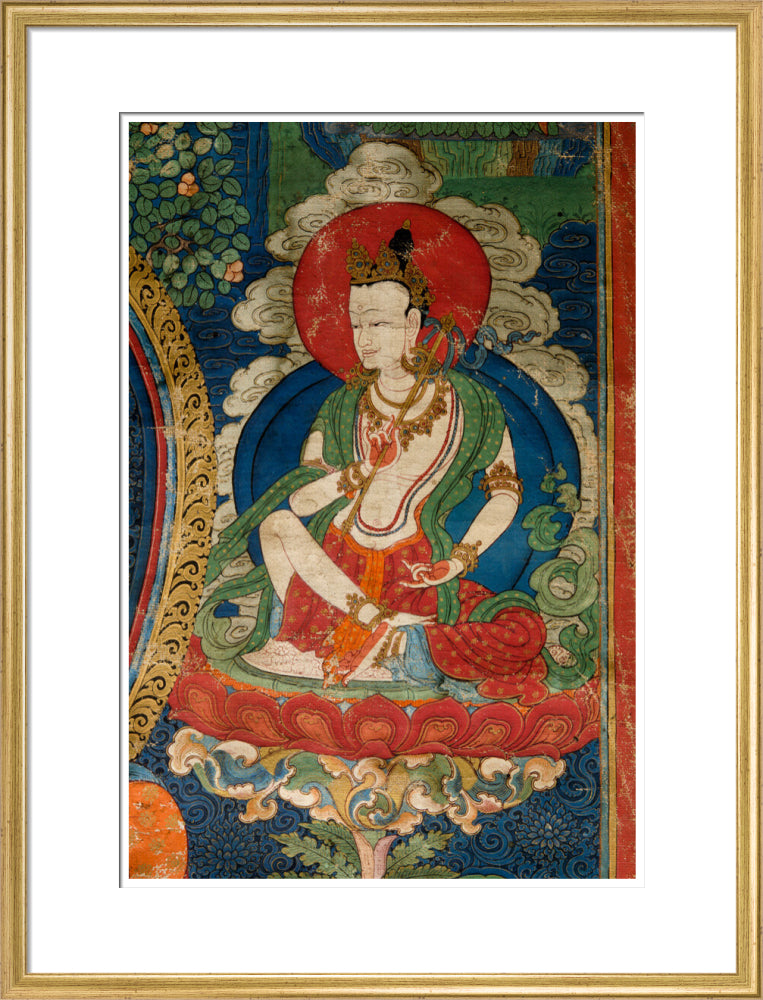 Thangka of Buddha preaching the dharma - Art print