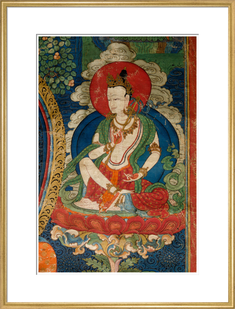Thangka of Buddha preaching the dharma - Art print