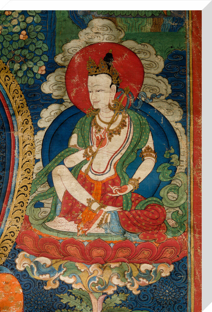 Thangka of Buddha preaching the dharma - Art print