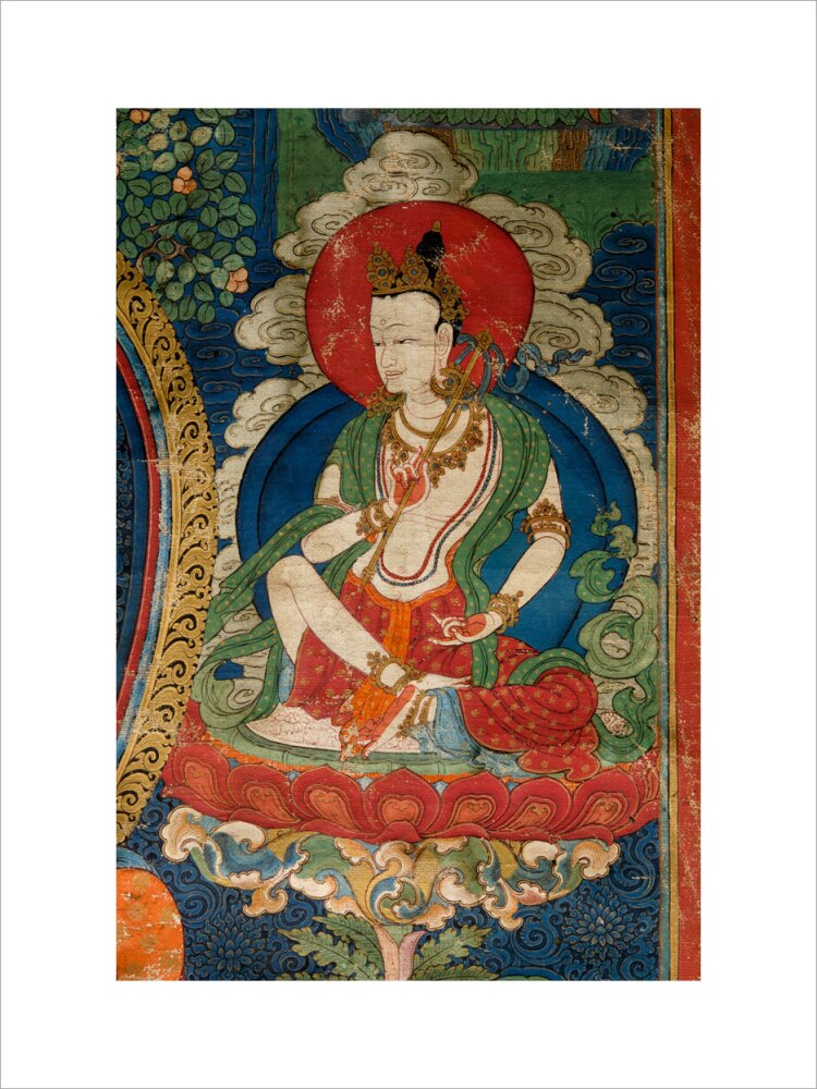 Thangka of Buddha preaching the dharma - Art print