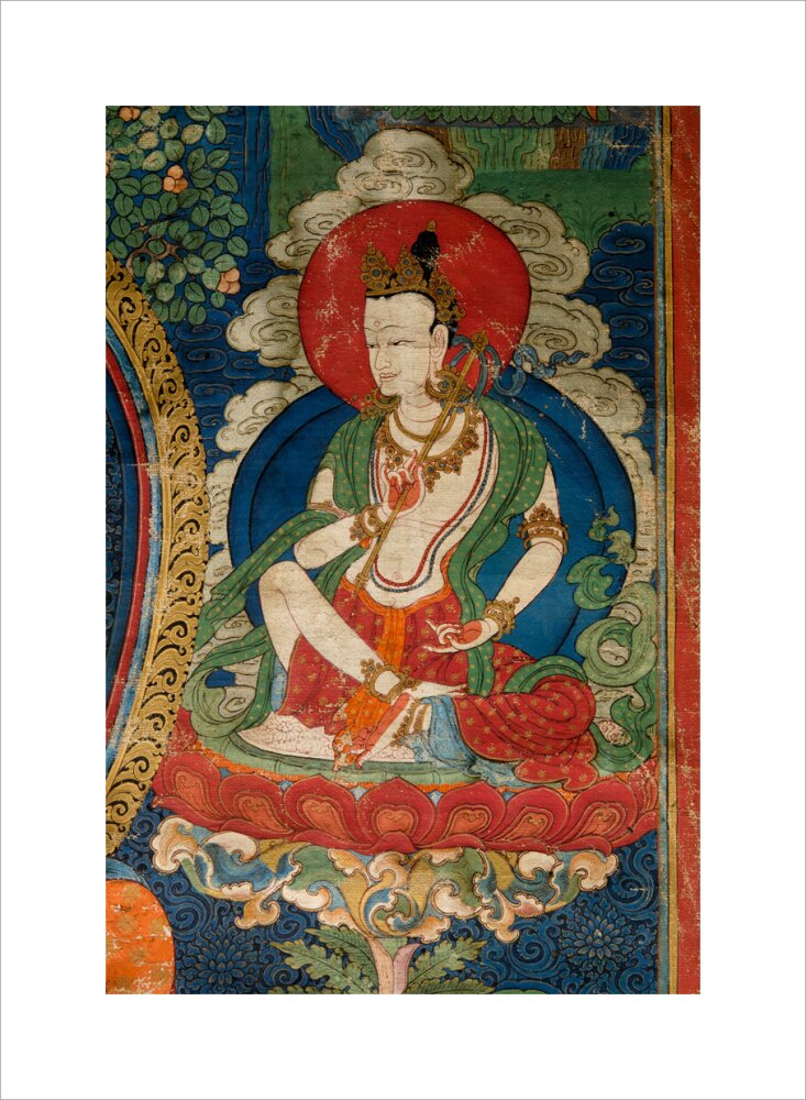Thangka of Buddha preaching the dharma - Art print