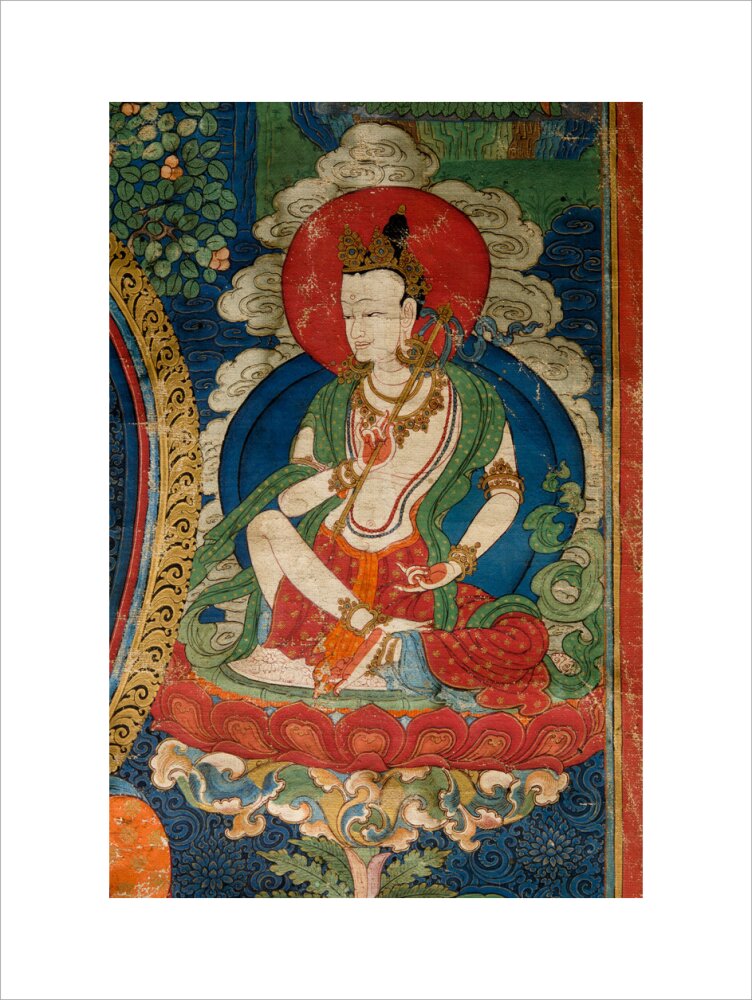 Thangka of Buddha preaching the dharma - Art print